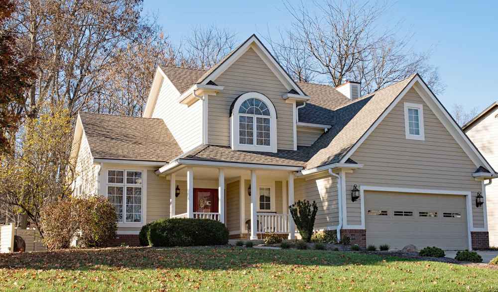 Asphalt shingle roofing installed on a home