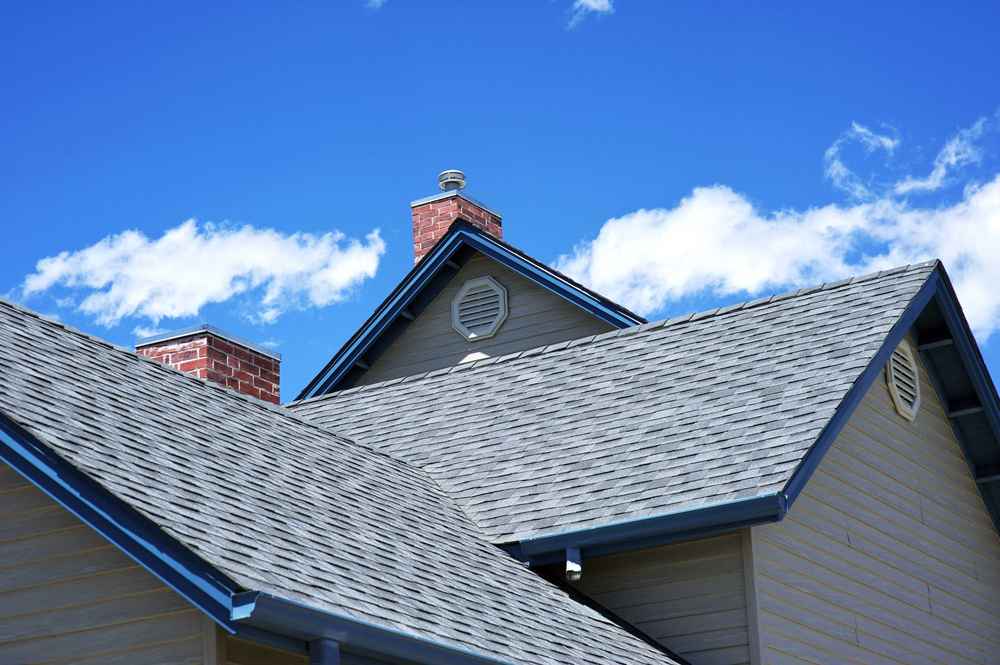 Asphalt shingle roofing installed on a home