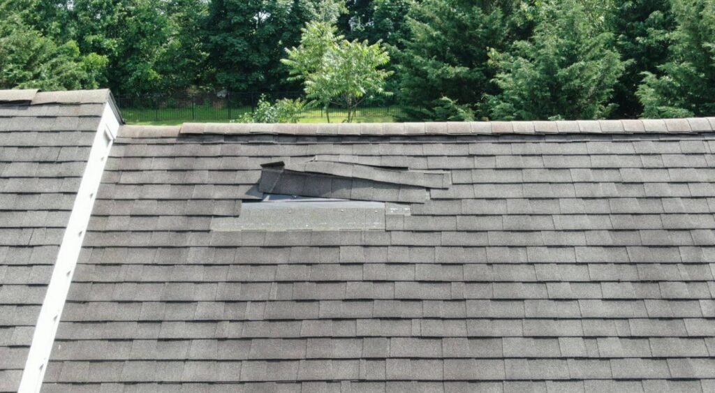 asphalt shingle damage