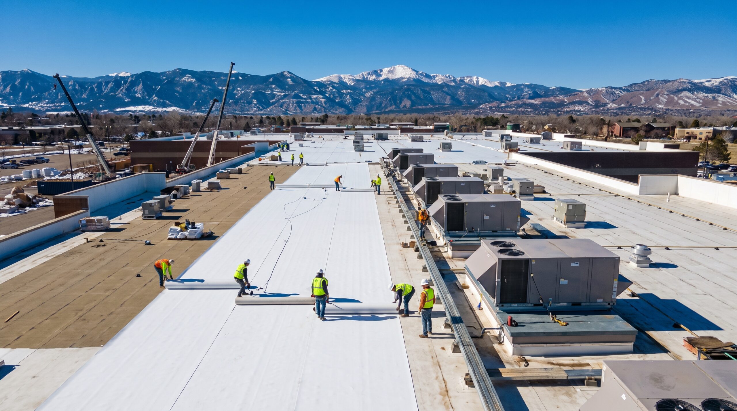 Commercial TPO roof replacement — Greeley, CO — Martinez Roofing Inc